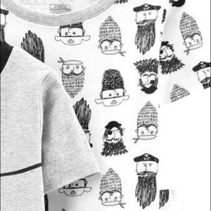 Carter’s Black & White Pirate Faces Pajamas 8